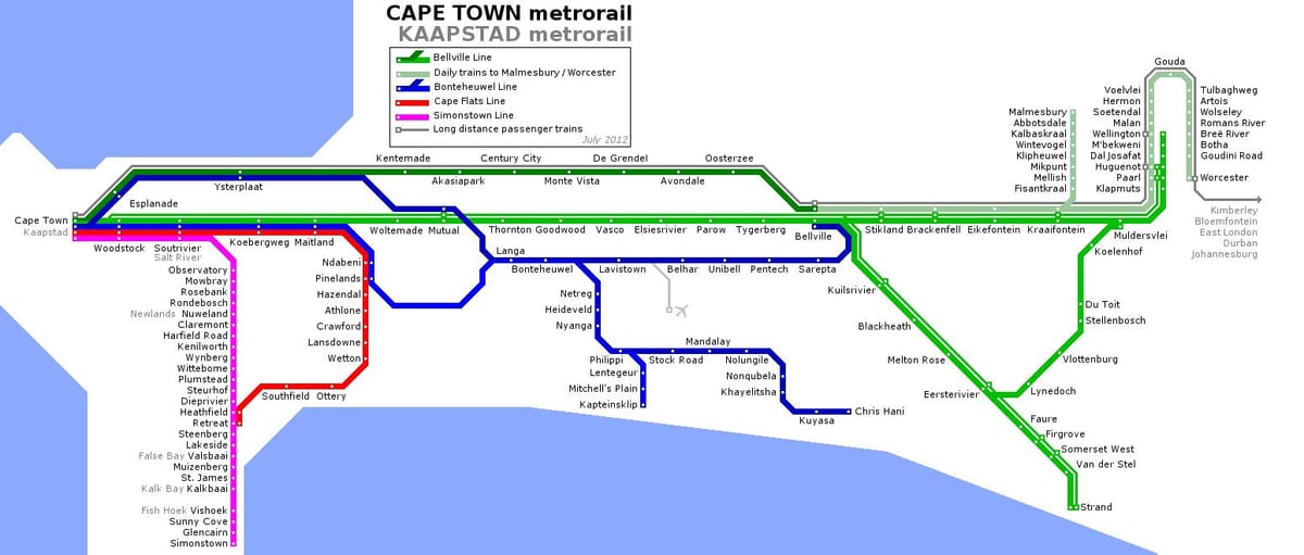 Kapstaden metro karta