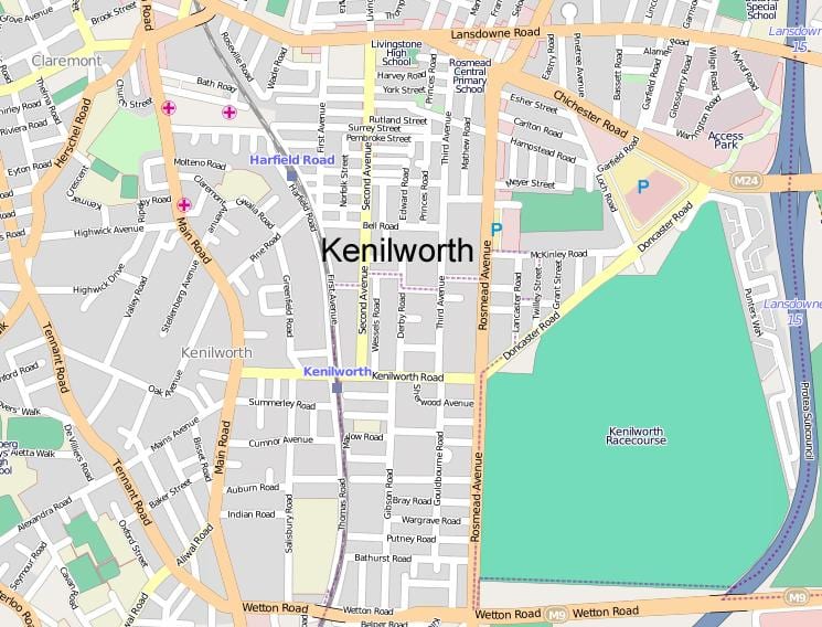karta kenilworth Kapstaden