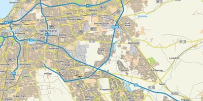 Karta över delft Kapstaden