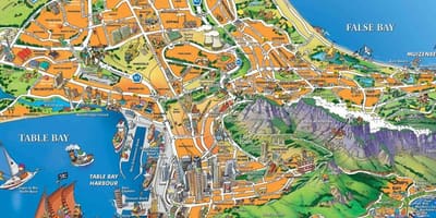 Karta över Kapstadens hamn
