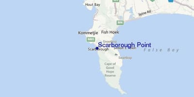 Karta över scarborough Kapstaden